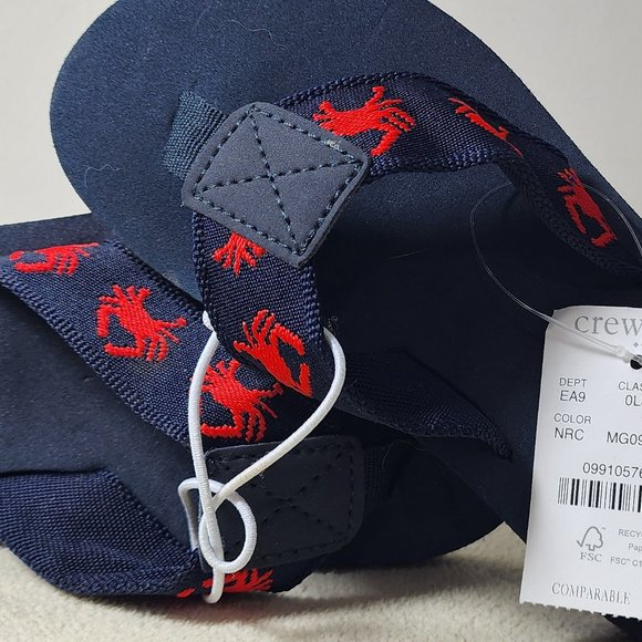 Crewcuts Crab Flip Flop Boys Sandals, Beach, Pool, Summer Size K10 New With Tags - Picture 8 of 8